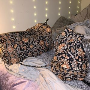 Vera Bradley travel bag  and makeup bag